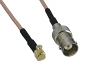 cable bnc female jack to mcx male plug right angle crimp rg316 rf pigtail 4inch20m