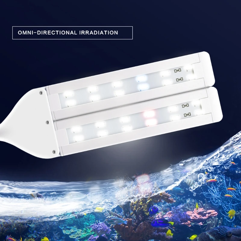 100V 240V Регулируемый садок для рыбы с четырьмя аппаратура вдоль рампы светодиодный