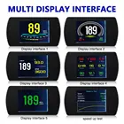 Множественный дисплей HUD OBD2 GPS измеритель скорости RPM расход топлива время вождения с сигналом Базз проектор P12 T800