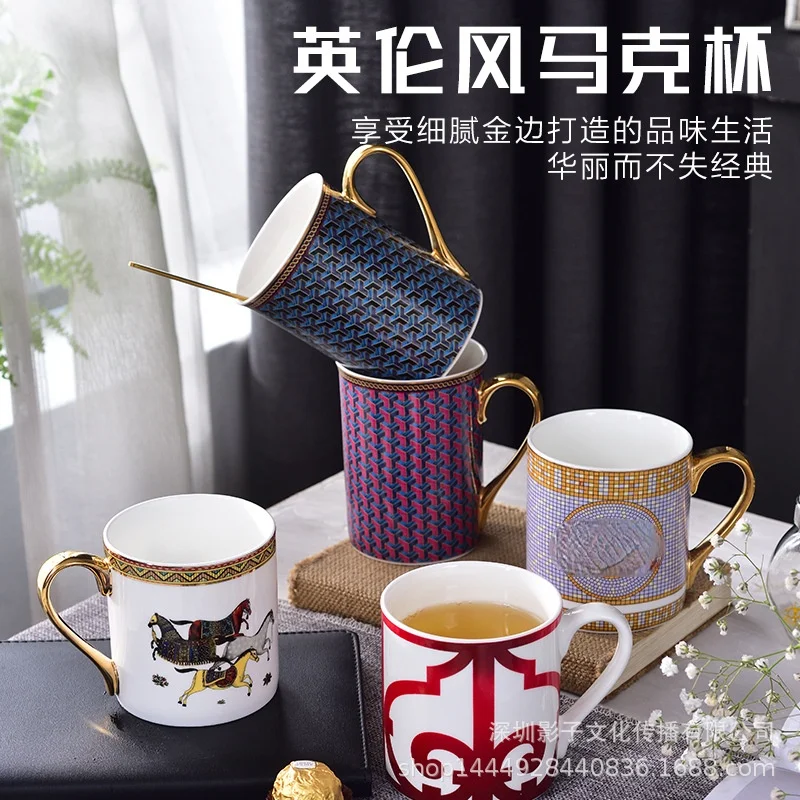 

Europeu caneca de cerâmica beber copo copo de cerâmica xícara de chá leite café da manhã escritório em casa xícara de café