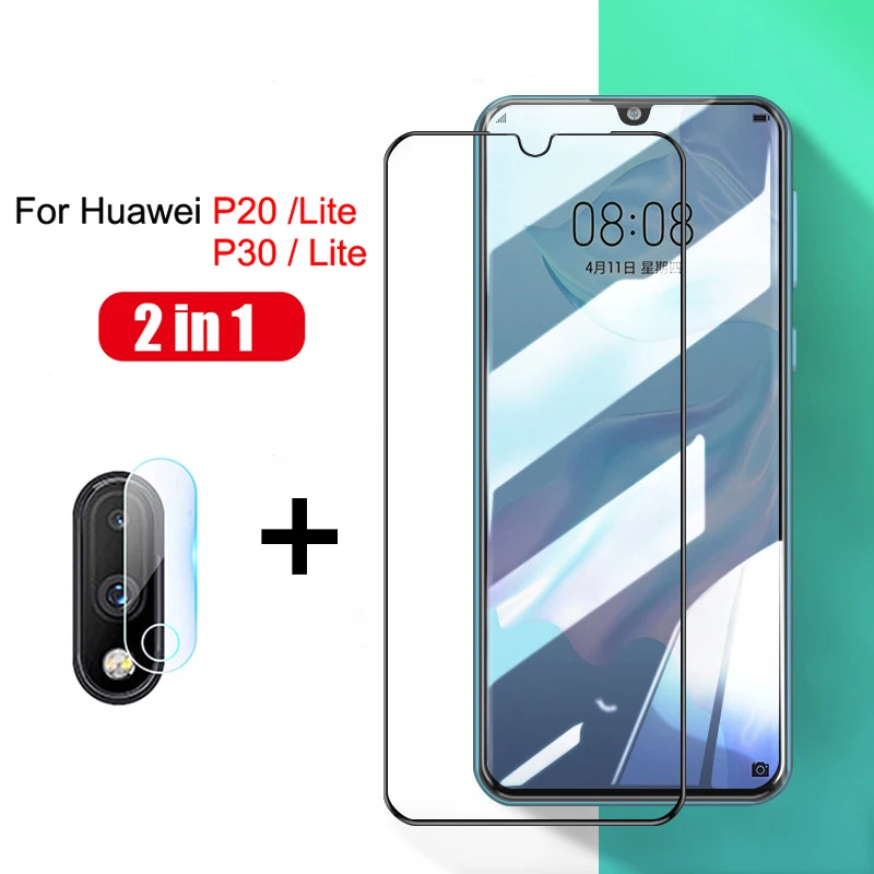 

Закаленное стекло с полным покрытием для Huawei P20 P30 Lite, Защитное стекло для Huawei P20, P30 Lite, прозрачная пленка для объектива задней камеры