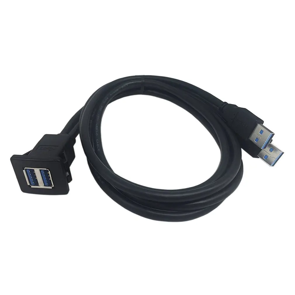 1 м/2 м Разъем Кабель USB 3 0 Авто Флеш крепление штыревой к женскому удлинитель