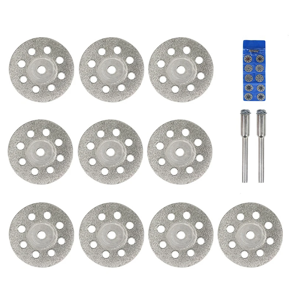 Diamond Saw Blade 20mm 22mm 25mm 30mm With Mandrel For Dremel Rotary Tools Mini Diamond Cutting Disc