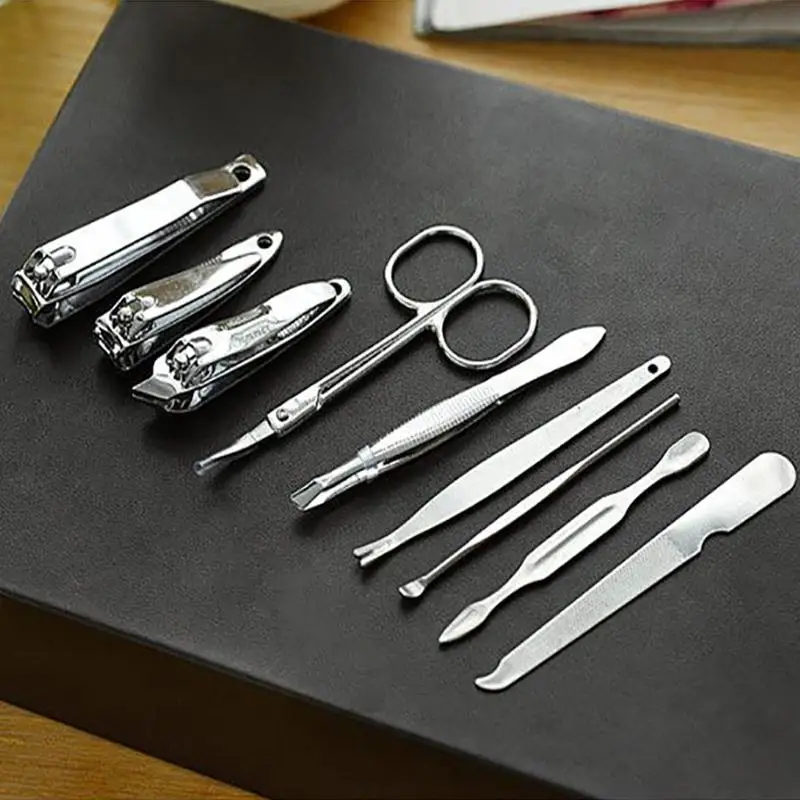 Набор для маникюра hobbyлейн из нержавеющей стали 9 шт. машинка стрижки ногтей уход