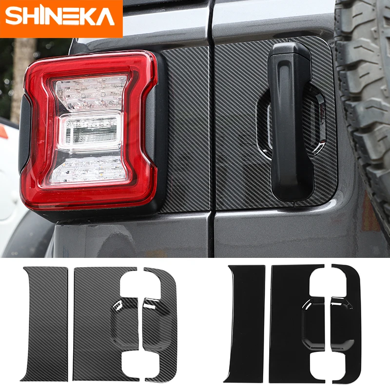 SHINEKA Автомобильная наклейка для Jeep Wrangler JL внешняя ручка задней двери