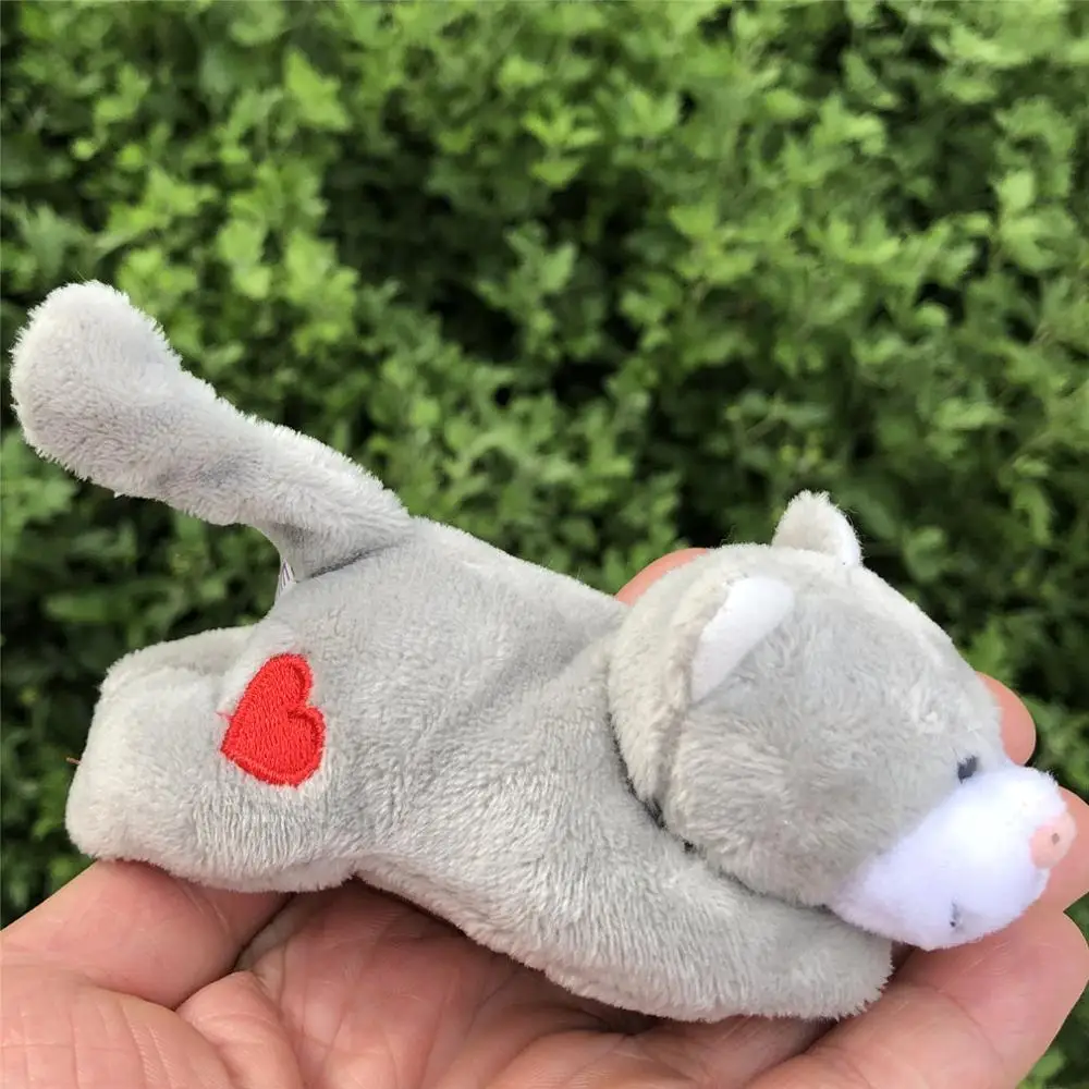 5 шт. серого цвета набивные Коты плюшевый магнитик на холодильник Детские