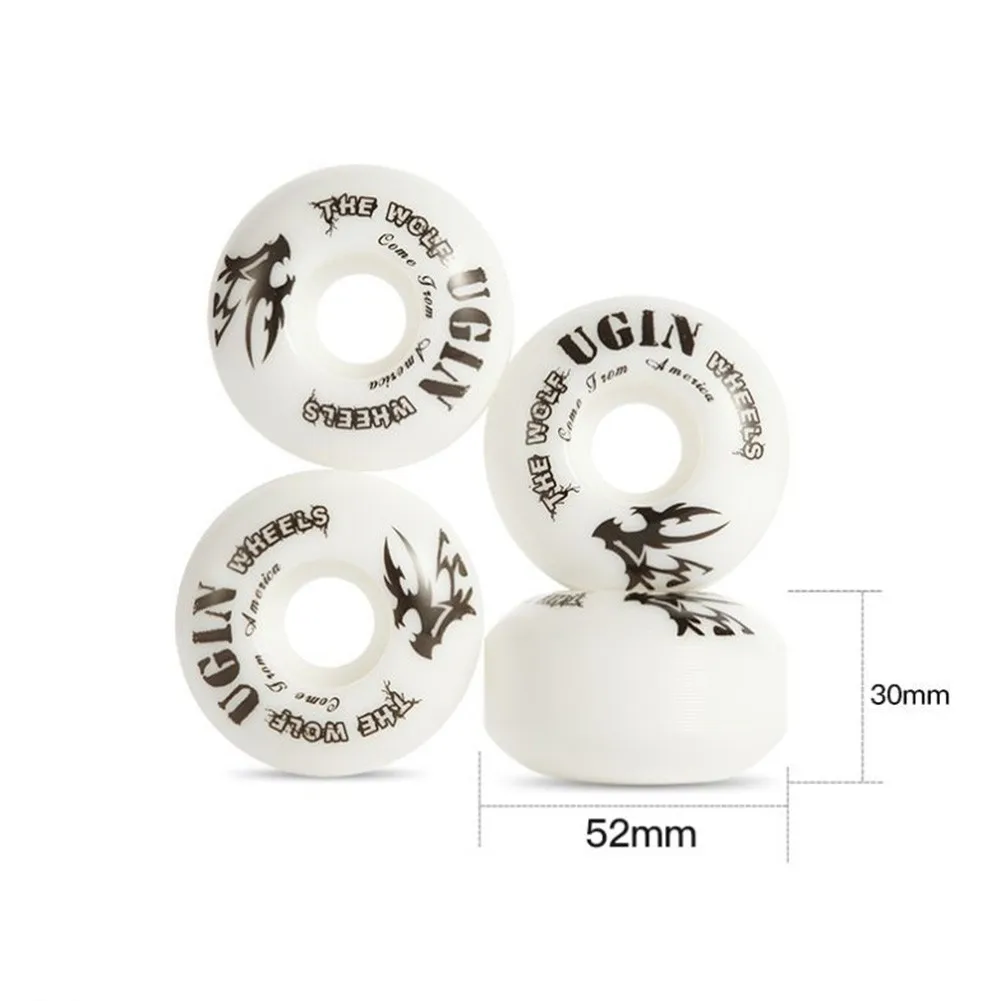 

4Pcs95A Professional Skateboard Wheel PU Double-up Skateboard Wheel 52*30mm Outdoor Rough Ground Shockproof Skateboard Wheel