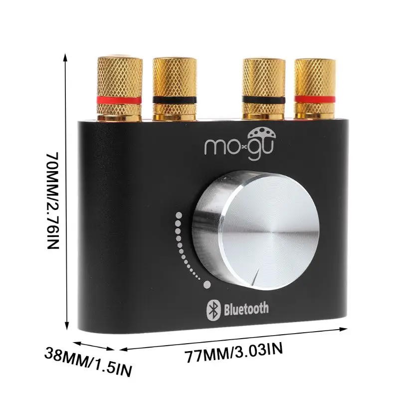 

1 компл. 2x50 Вт Мини Bluetooth цифровой усилитель HiFi стерео усилитель домашний аудио адаптер преобразователь источника питания