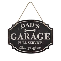 ijoydo dads garage metal sign best dad workshop full service sign vintage 3d wall decor fathers day gift