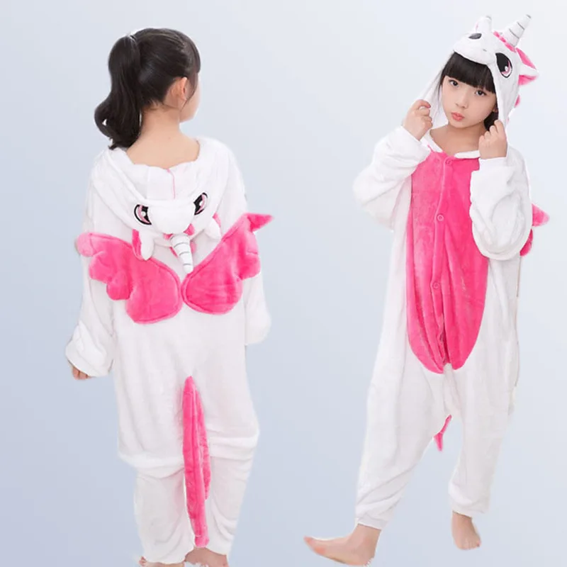 Пижамы для мальчиков и девочек пижамы с животными фланелевая милая детская