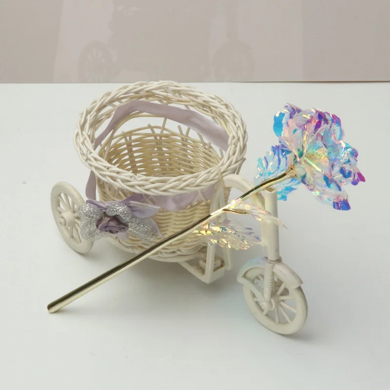 Artificial Flowers Foil Plated Gold Rose Flowers Luminous Rose Wedding Decor Valentine'S Day Gift Uniques Gifts For Girls