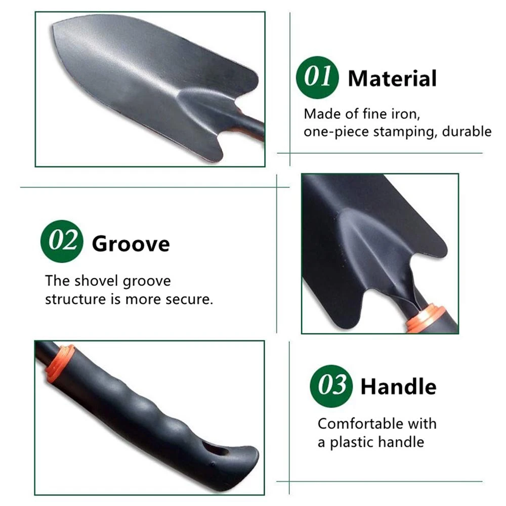 

Home Garden Planting Tools Set-6Piece Including Pruning Shears Trowel Cultivator Weeding Fork Weeder and Secateur Q30