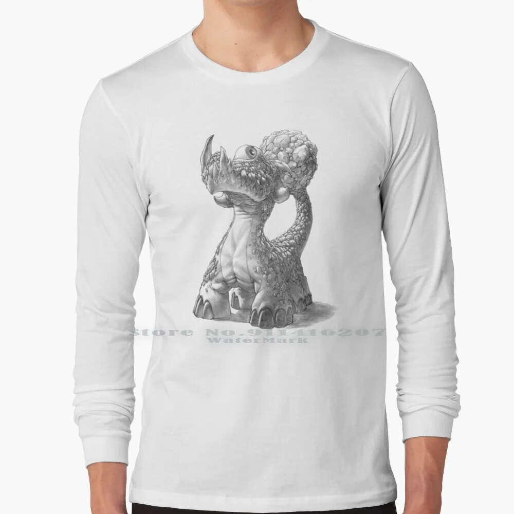 

Футболка циклодыевая Rocktail, 100% чистый хлопок, Грегори Тит, триканимил, научная фантастика, монстр, существо, крутой крокодил циклопс