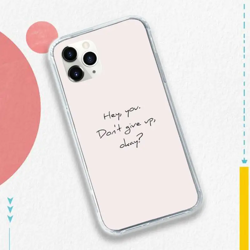 

background maxim motivating text Phone Case for iPhone 11 12 pro XS MAX 8 7 6 6S Plus X 5S SE 2020 XR