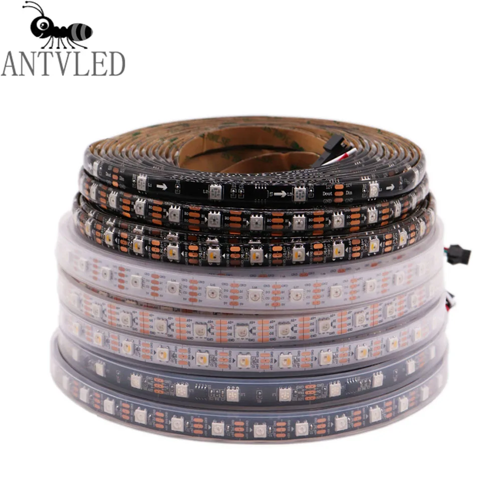 WS2811 WS2812B WS2813 WS2815 SK6812 APA102 30/60/144 светодиодный s/m RGB полосы индивидуально адресуемых