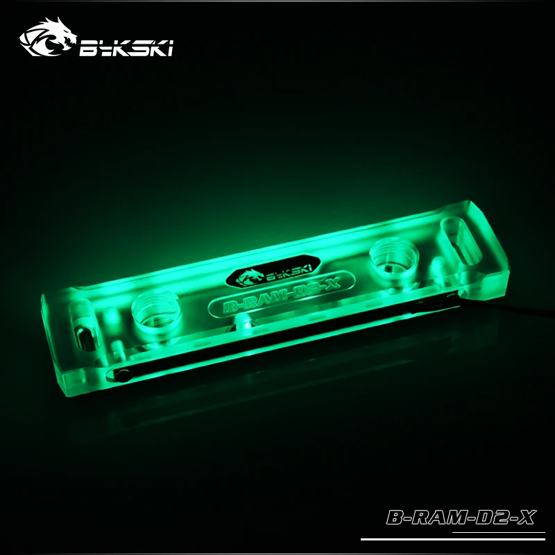 Bykski 2 канала RAM водный блок память акриловая медь теплоотвод охладитель RGB RBW