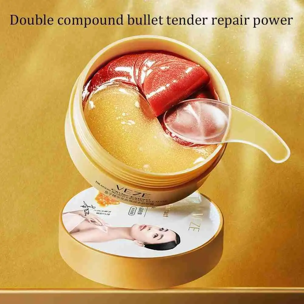 

60 Stickers Caviar Essence Crystal Eye Mask Anti Wrinkle Gel Anti-Aging Remove Cosmetics Moisturizing Circle Bag Eye Dark S6I0