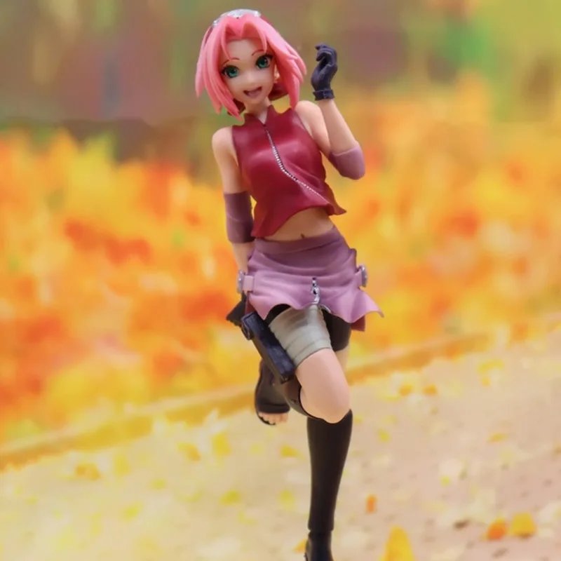 

Anime Figure Toys Haruno Sakura 22CM Gals Shippuden Lovely Beautiful Figure PVC Action Collectible Model Doll Toys Birthday Gift