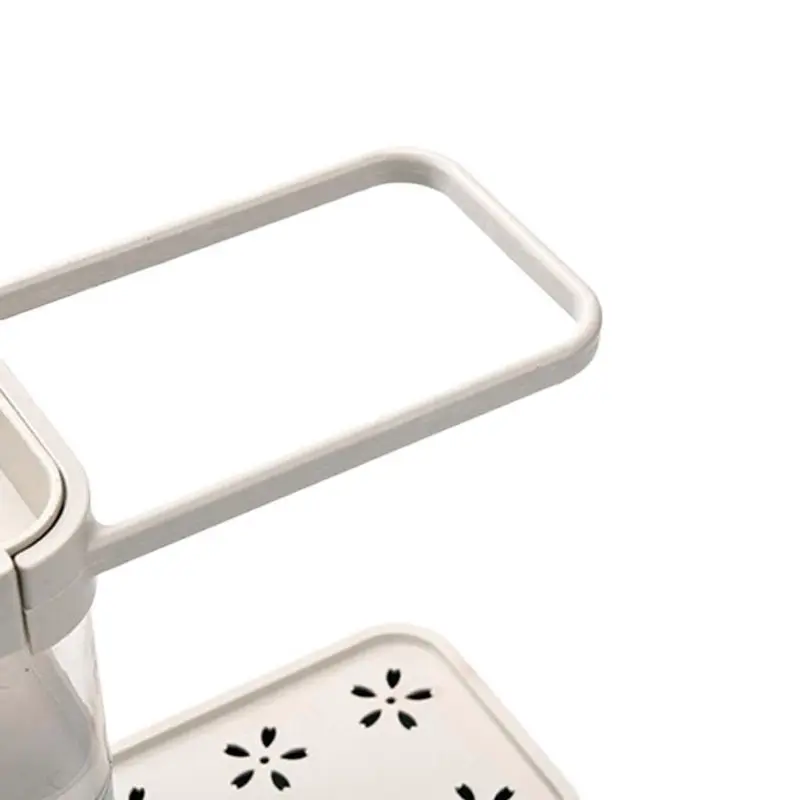 

3 in 1 Soap Pump Dispenser Container Sponge Holder Dishcloth Towel Rag Hanger