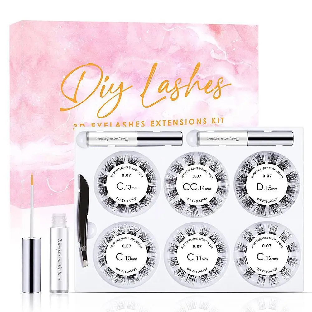 

DIY Clusters Eye Lashes Extension Natural Dramatic False Eyelashes Makeup Segmented Eyelashes Bundle