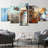 abstract painting nordic decoration gray falling flowers home living room bedroom wall decoration frameless style