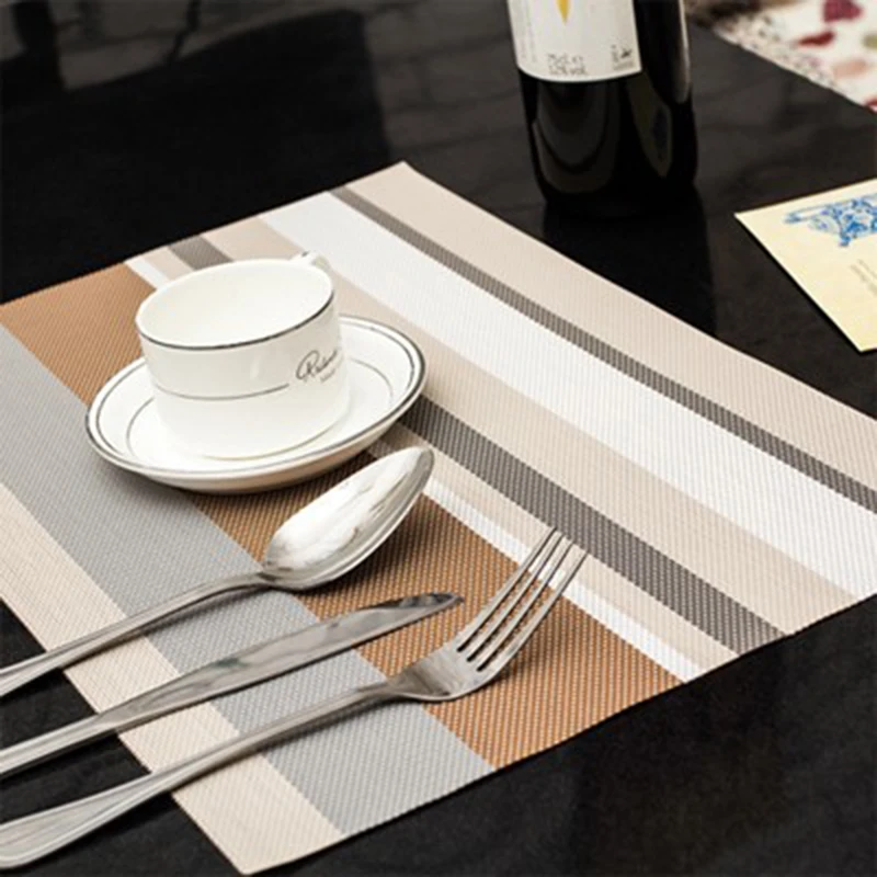 4 шт./лот Настольный коврик из ПВХ для вязания крючком водонепроницаемые столовые