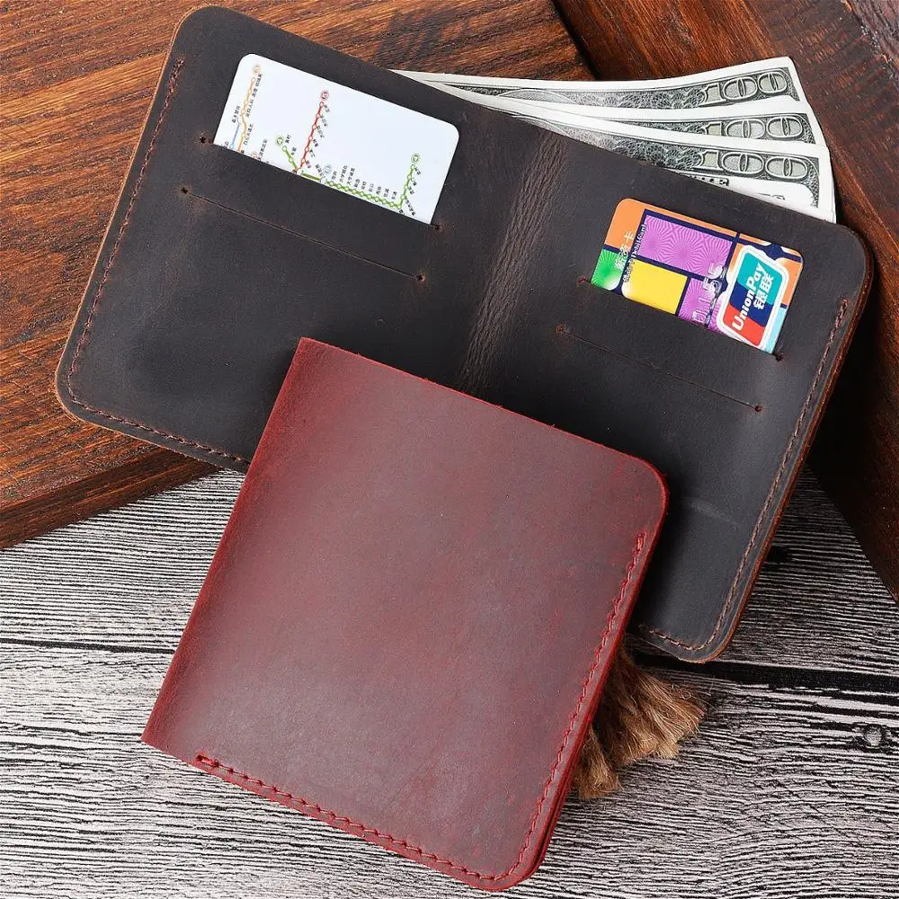 

SIKU genuine leather men's wallet crazy horse male wallet distress wallet case slim purse
