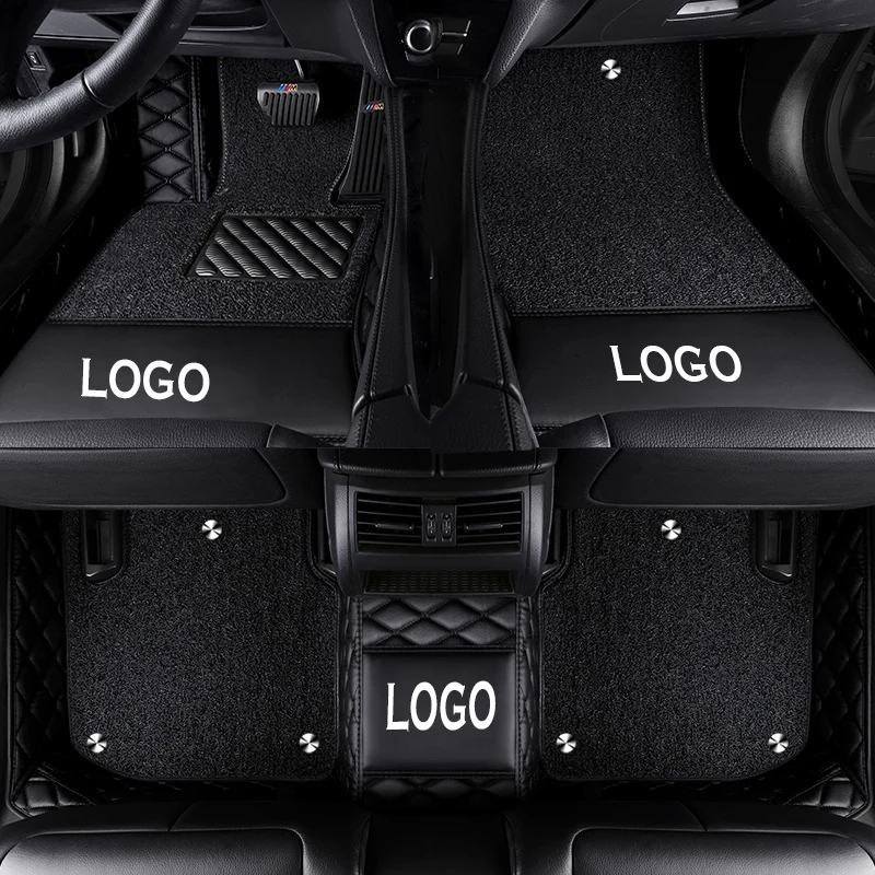 

CARFUNNY Custom car logo car floor mats for hyundai genesis coupe honda crv 2005 kia sportage 2015 car styling carpet