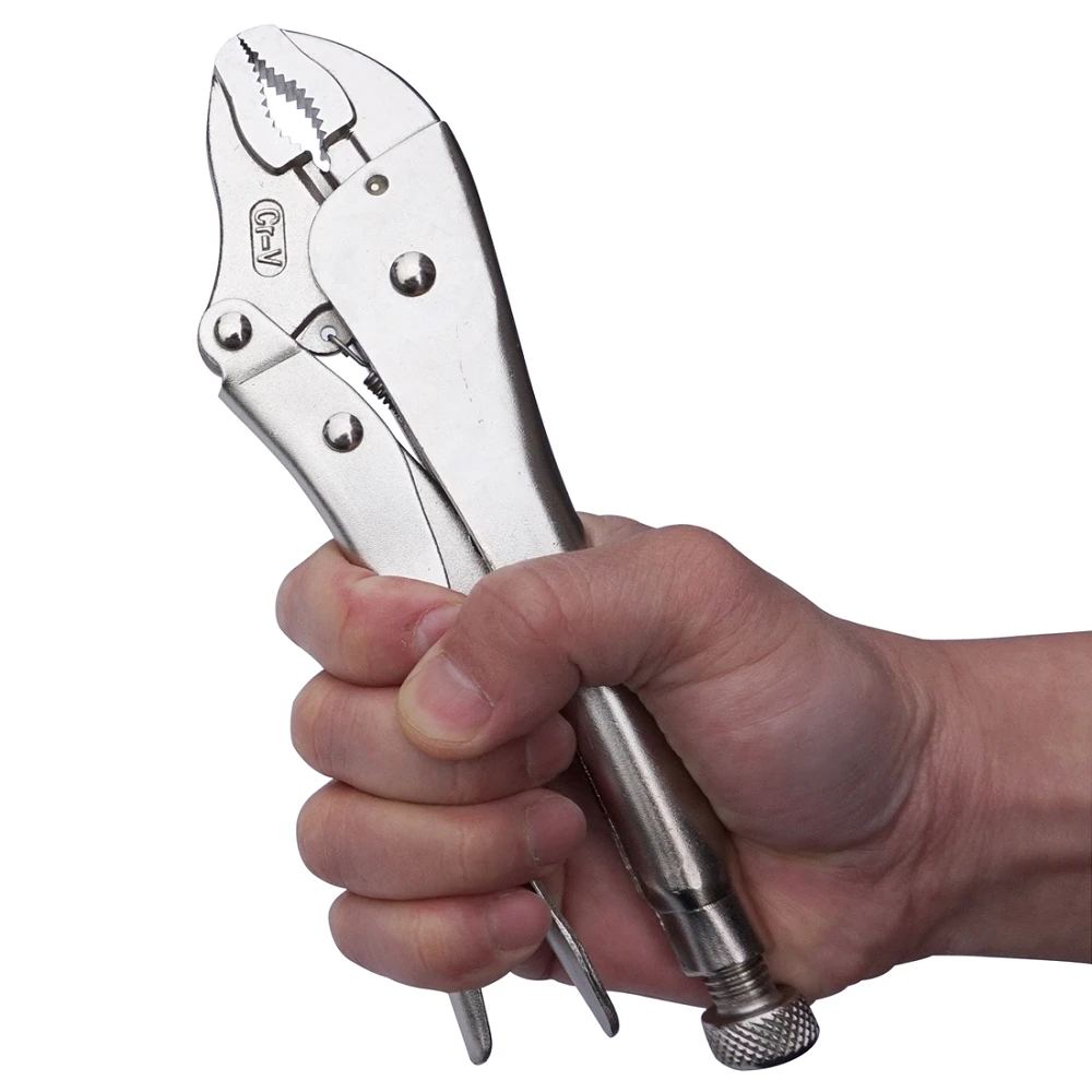 7-дюймовые хромованадиевые изогнутые плоскогубцы для фиксации ассорти сварочный