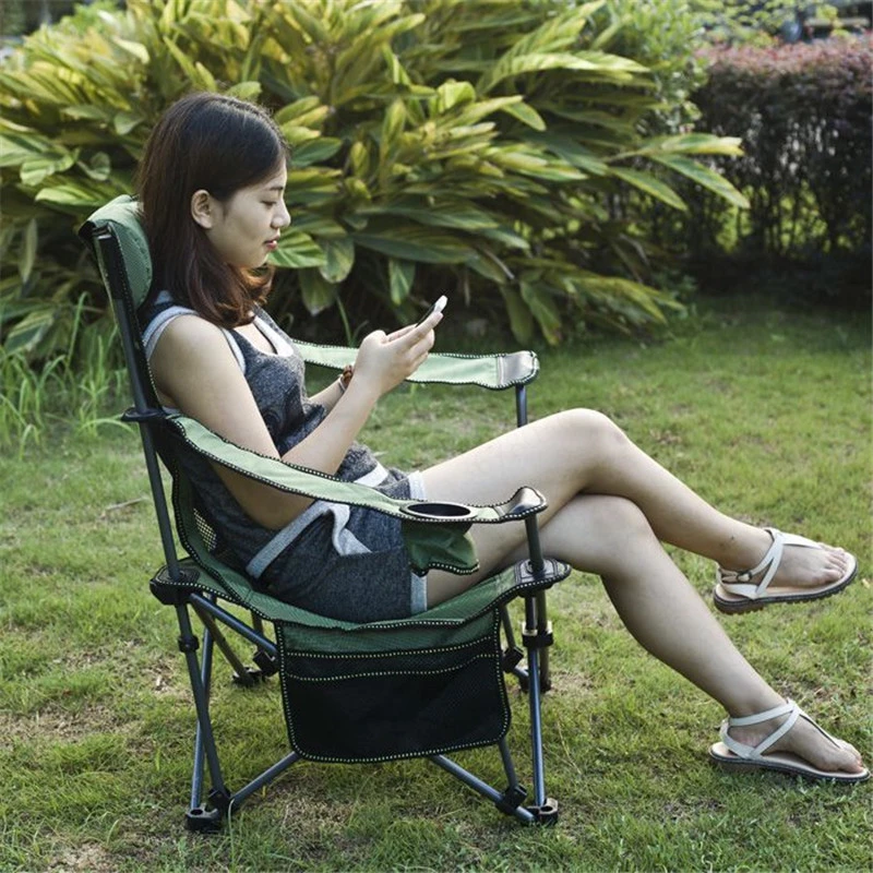 저렴한 야외 접이식 의자 안락 의자 휴대용 등받이 레저 해변 낚시 의자 낮잠, 점심 휴식 의자