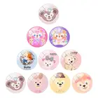 Ювелирные изделия Disney 12 мм15 мм16 мм18 мм20 мм дуффи медведь из мультфильма фото стекло кабошон купол плоская задняя сторона украшение