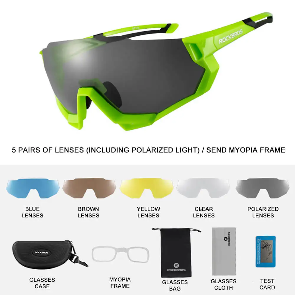 Поляризованные велосипедные очки обесцвечивающиеся линзы спортивные для бега