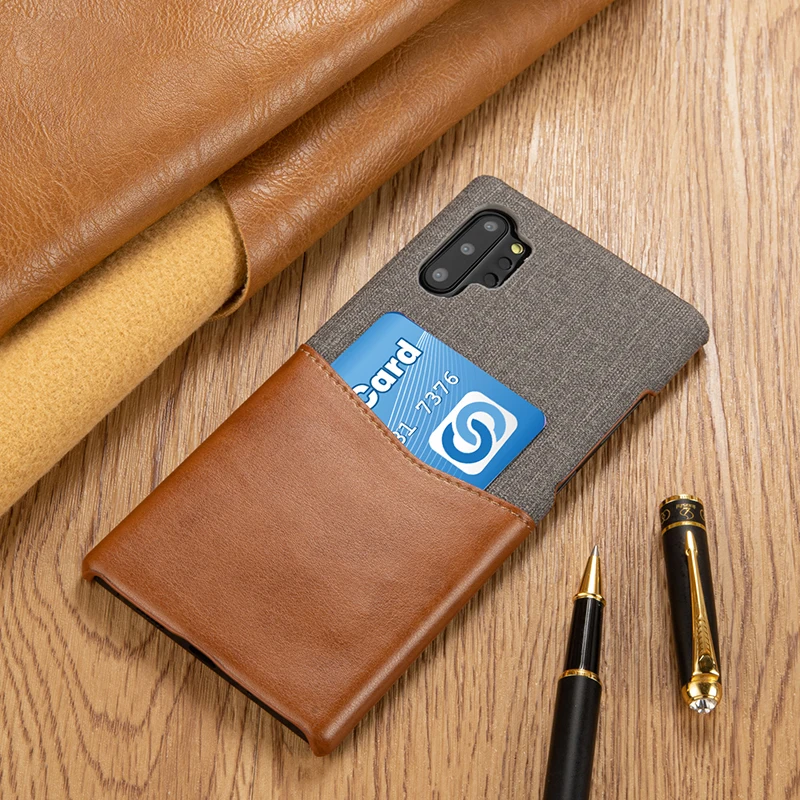 Чехол для телефона Samsung Galaxy Note 10 Plus чехол из искусственной кожи Классический