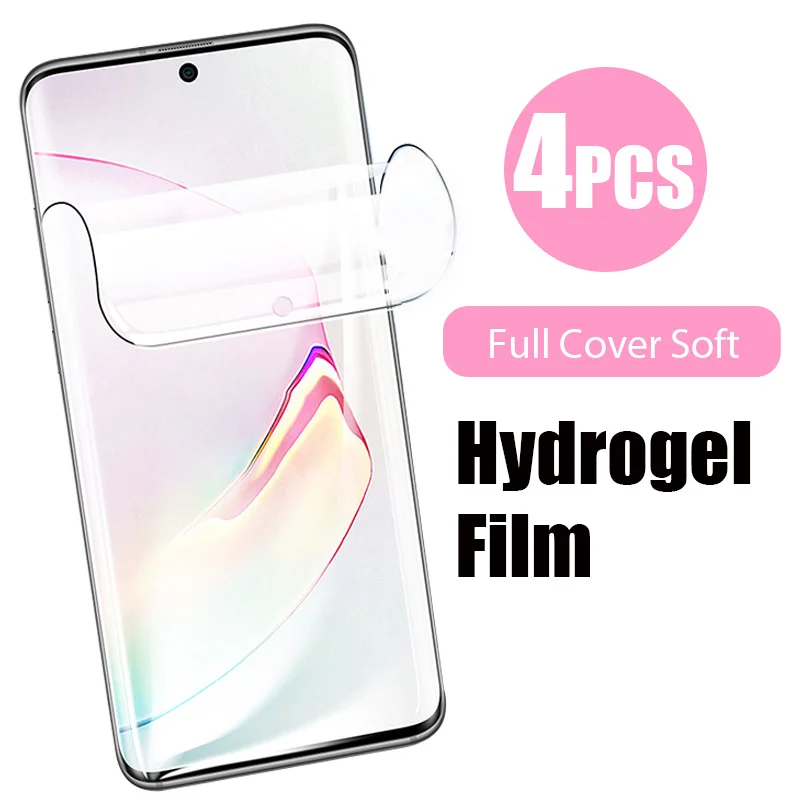 

4PCS Hydrogel Film For Samsung S22 S21 Ultra S20 FE S10 S9 Plus Protective Film For Samsung A52 A12 A32 A51 A72 A50 A71 A70 A42