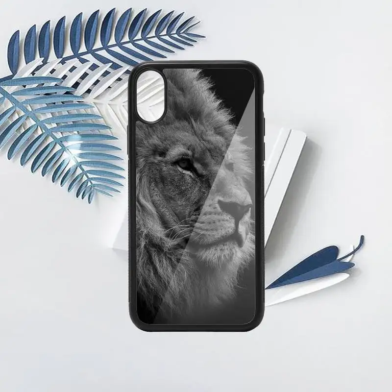 

Horror Animals The Lion Phone Case PC for iPhone 11 12 pro XS MAX 8 7 6 6S Plus X 5S SE 2020 XR