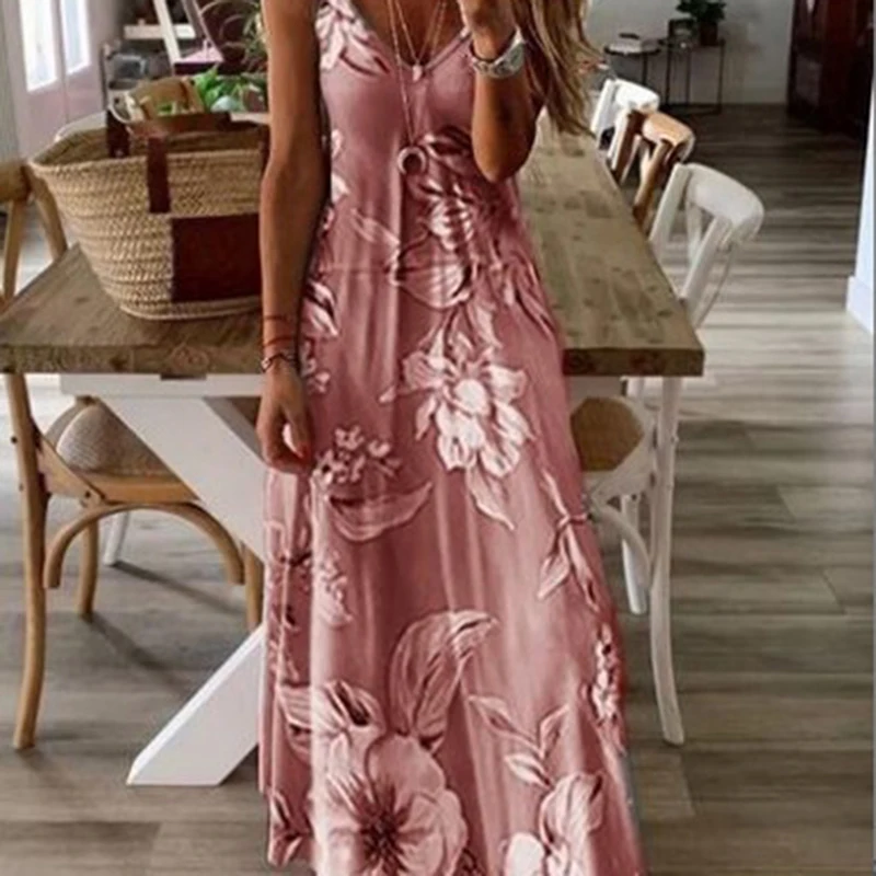 2020 винтажное сексуальное богемное пляжное шифоновое платье туника с цветочным