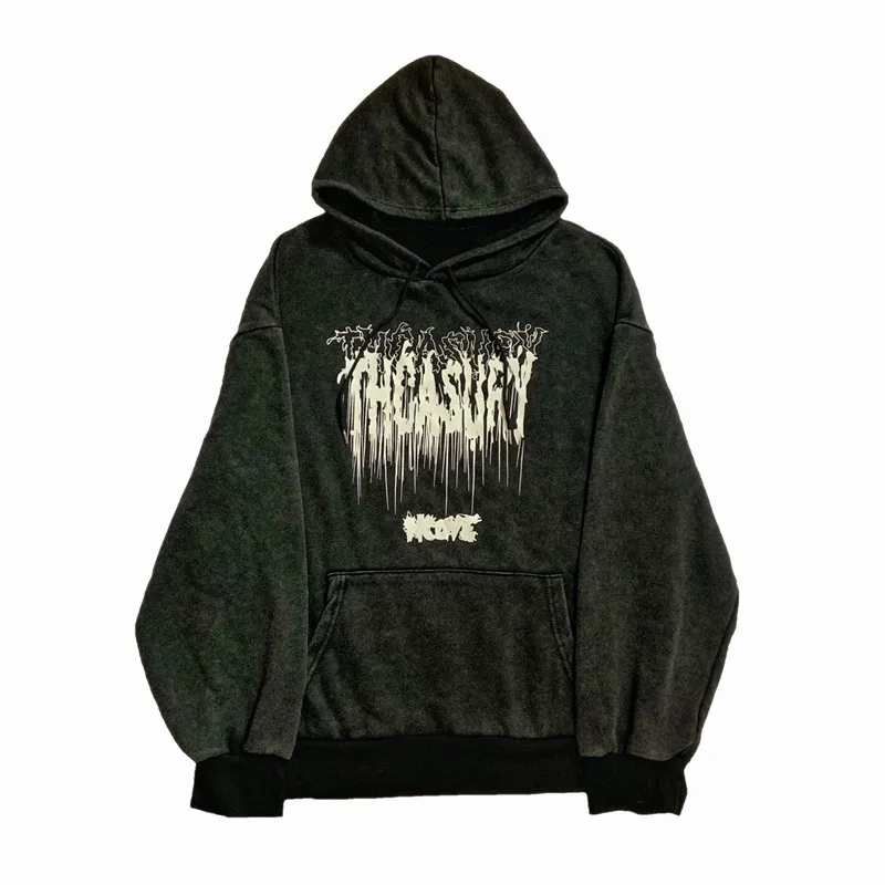 Свитшот женский/мужской большого размера с капюшоном Осенний | Женская одежда