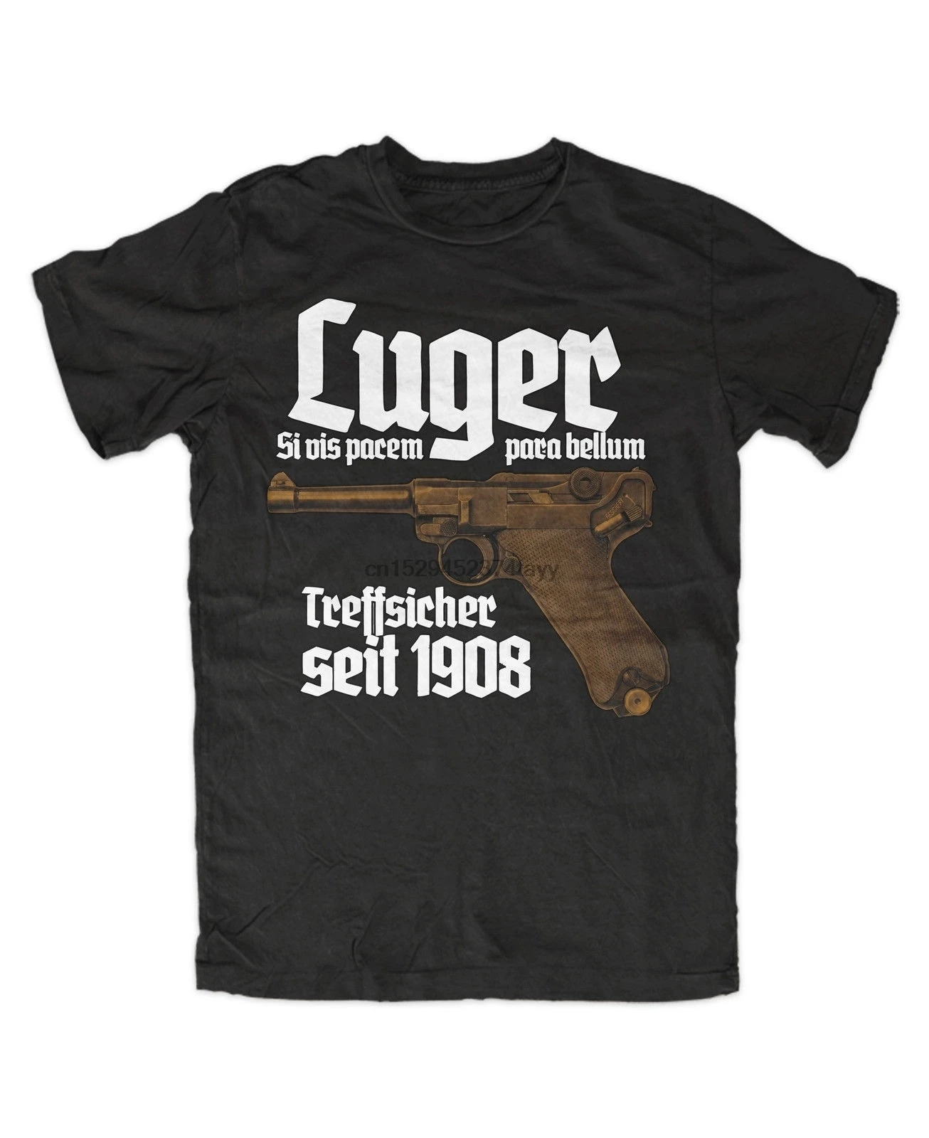 Luger Премиум Мужская футболка Pistole парабеллумбережская | одежда