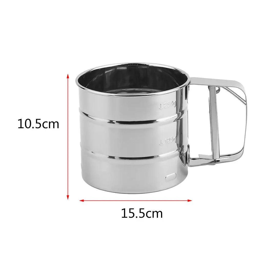Нержавеющая сталь сито чашка порошок Мука сетка нож Инструменты для выпечки