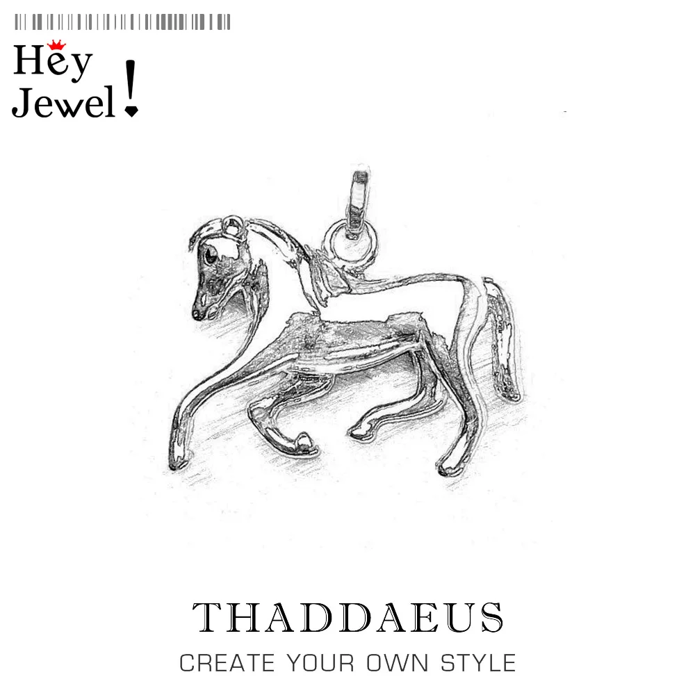 Кулон с белой лошадью 2019 новые модные ювелирные изделия в Европейском стиле