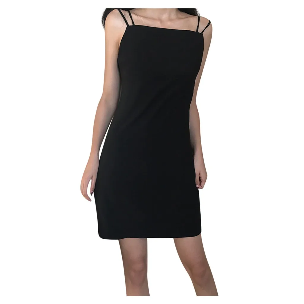 Женское платье с вырезом лодочкой однотонное летнее облегающее Платье До Колена