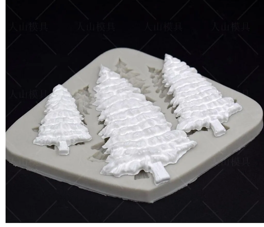 Рождественская силиконовая помадка форма для торта дерева выпечки шоколада