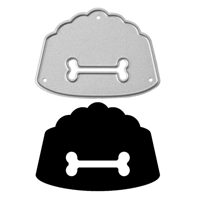 Naifumodo миска для собак с костями внутри металлические режущие штампы новинка 2019