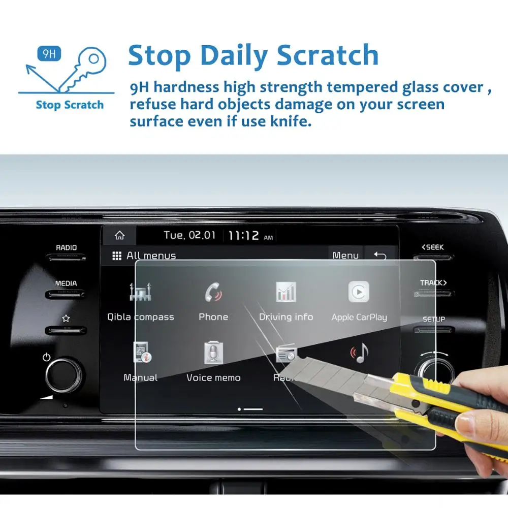 lfotpp for k5 dl3 2020 8 inch low match car multimedia radio display screen protector auto interior protect sticker accessories free global shipping