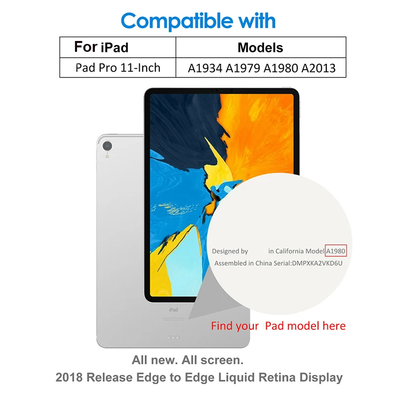 9H протектор экрана для iPad Pro 11-Inch 2018 закаленное защитный из стеклянной пленки