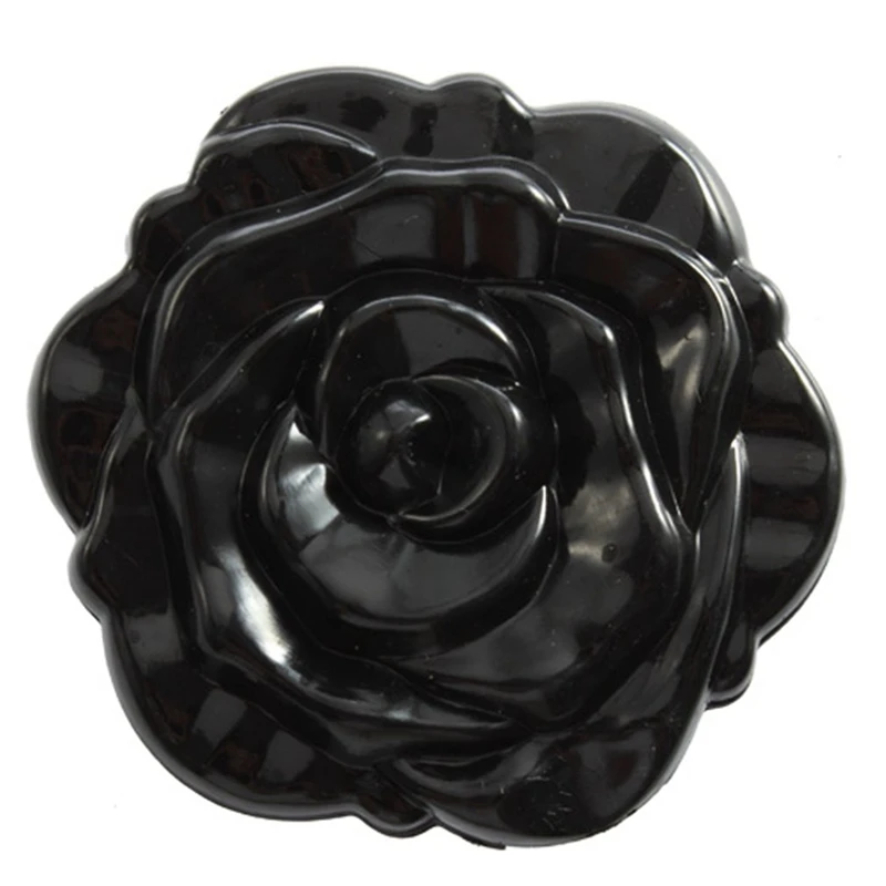 1 шт. красивый 3D стерео двухсторонний милый ретро макияж в форме розы компактный