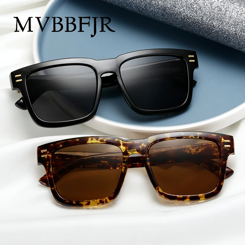 Солнцезащитные очки MVBBFJR с квадратной оправой для мужчин и женщин зеркальные