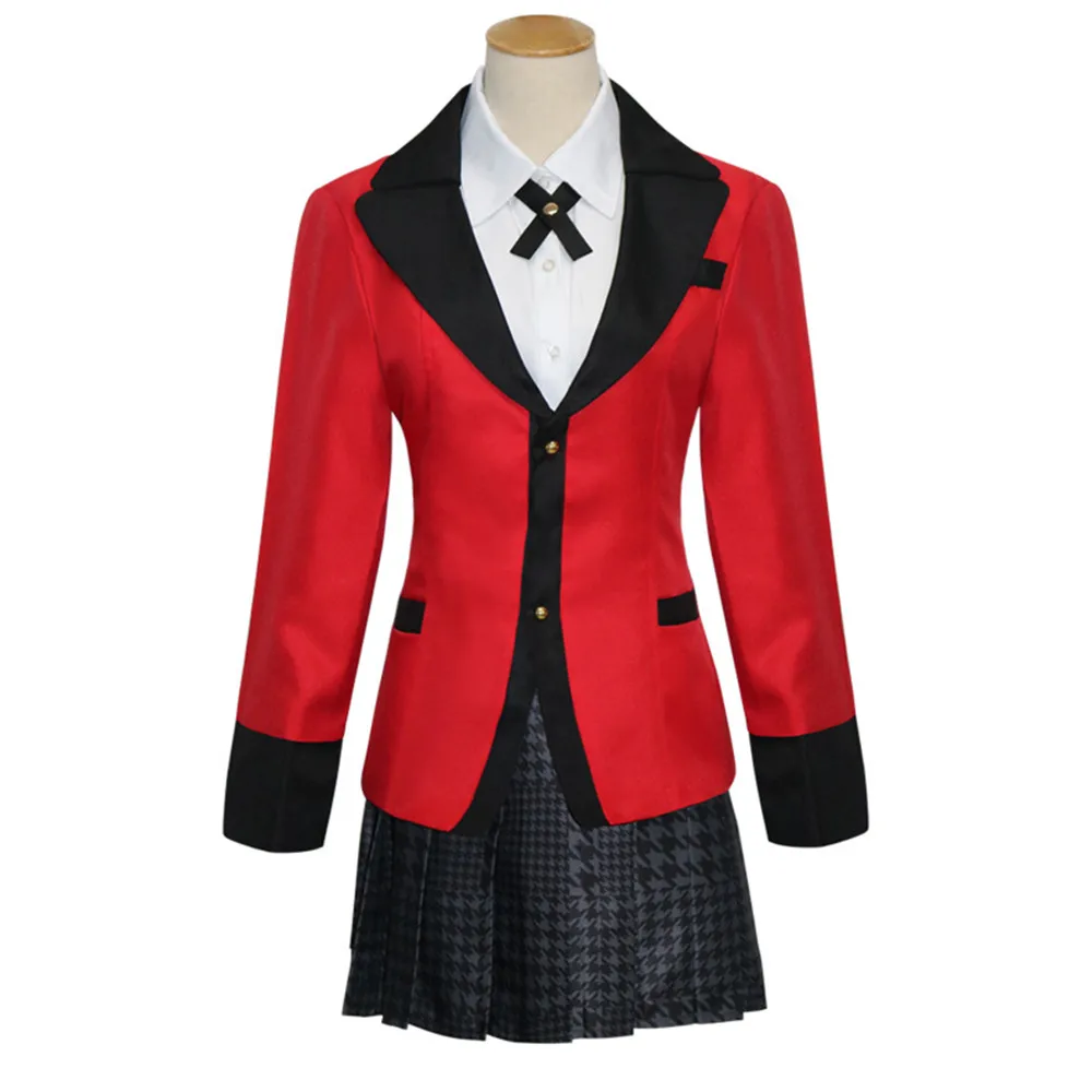 Yumeko Jabami Косплей Kakegurui Красный школьная форма костюм аниме джабами юмеко для