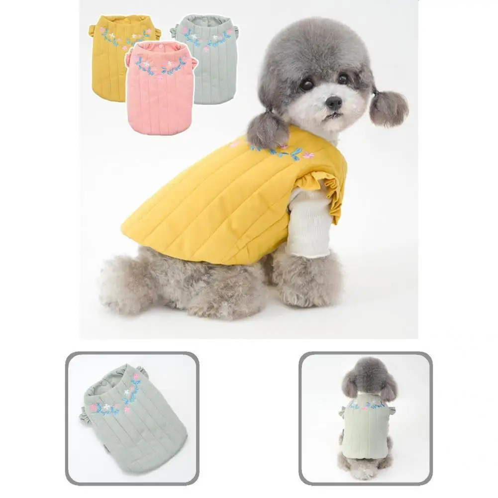 

Novelty Pet Coat Adorable Bright Color Pet Dog Cats Vest Coat Outfit Pet Clothes Dog Outerwear