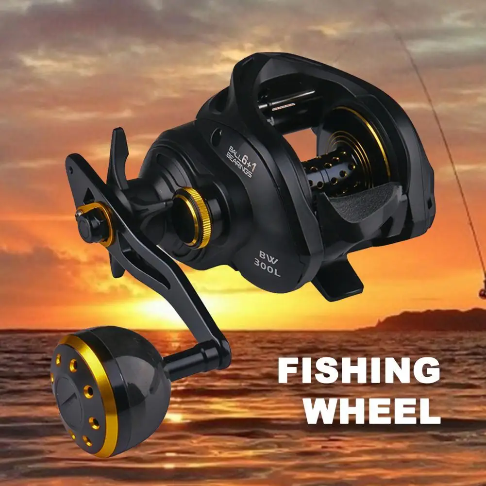 

BW300 Baitcasting Reel 6+1BB Bearing Large Capacity High Stability Saltwater Fishing Spinning Drag for Fishing Lovers